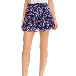 AQUA Floral mini skirt